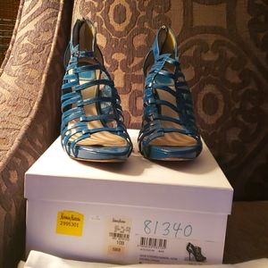 Dior Women’s Blue Cage Heel Sandals w/ Dust Bag